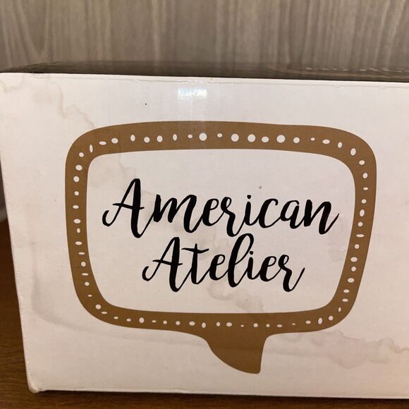 American Atelier Stoneware Coffee Mugs Mr And Mrs Pineapple Polka Dot Mugs NEW - Picture 10 of 16